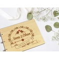 thumbnail image 6 of Darling Souvenir Personalized Engraved Laser Cut Wedding Guest Book Wooden Cover Sign-in Book Registry Guestbook Scrapbook-H5, 6 of 7