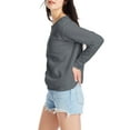 thumbnail image 3 of Hanes Women’s EcoSmart Cotton-Blend Fleece Crewneck Sweatshirt, 3 of 5