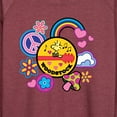 thumbnail image 3 of Peanuts - Woodstock Peace And Love Flair - Women's Lightweight French Terry Long Sleeve Shirt, 3 of 6