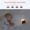 thumbnail image 3 of Amdohai Flip Nightlight Timer Cube Shaped Rechargeable Night Lamp 2 Light Brightness, 3 of 9