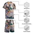 thumbnail image 3 of My Hero Academia Boys Short Sleeve Mesh T-Shirt And Shorts Outfit Set Summer Clothes Set for Kids, 3 of 7