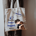 thumbnail image 6 of Set of 2 Reusable 100% Cotton Organic Canvas bags - I believe in my Pets, 6 of 13