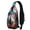 Black-316, variant on Foodie Sling Backpack with Fun Sushi and Japanese Food Pattern – Lightweight Outdoor Shoulder Bag with Breathable Padding, Reversible Strap, Secure Zippers, Perfect for Sushi Parties and Travel