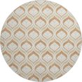 thumbnail image 2 of Addison Rugs Mayfield Premium Machine Washable Transitional Stripes Copper Round Rug, 8' x 8', 2 of 5