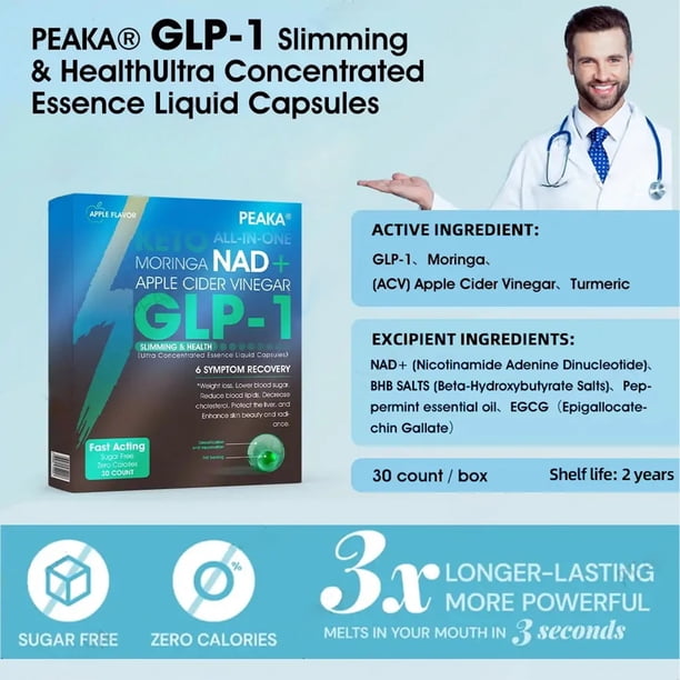 PEAKA Perlas Serum Sper Concentradas GLP-1, NAD + Perlas Serum, Promueven el Cuidado Del Cuerpo, sin Carga - para Hombre y Mujeres (4) | Walmart en lnea PEAKA Perlas Serum Sper Concentradas GLP-1, NAD + Perlas Serum, Promueven el Cuidado Del Cuerpo, sin Carga - para Hombre y Mujeres (4) | Walmart en lnea