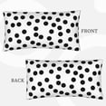 thumbnail image 7 of King Pillow Cases Standard Size - Black white Irregular polka dot Soft Envelope Closure Microfiber Block Print Pillow Cover, Wrinkle Stain Resistant Travel Pillow Covers Standard Size 20x36in, 7 of 7