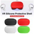 thumbnail image 2 of Silicone Protective Cover Shell Case For Oculus Quest 2 VR Headset Head Cover Anti-scratches For Oculus Quest 2 VR Accessories, 2 of 9