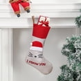 thumbnail image 2 of Overfox New Year Christmas Santa Claus Stockings Xmas Tree Hanging Decoration Cute Cat Paws Kids Adults Gifts Bags Desserts Holders, 2 of 5