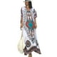 thumbnail image 5 of Jumpingount Vestidos de playa Vintage a la moda para mujer, caftán suelto bohemio con cuello en V, vestido de verano, manga de murciélago, ropa Vestidos, 5 of 5