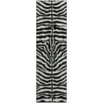 thumbnail image 2 of Addison Rugs Mayfield Washable Animal Skin Pattern Zebra Pearl Runner Rug, 2'3" x 7'6", 2 of 5