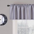 thumbnail image 6 of Haperlare 60"Wx15"L Valances Gray Short Window Valance Curtains Blackout Cafe Kitchen Valance for Living Room, 1 Panel, 6 of 6