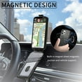 thumbnail image 6 of SaniMore for iPhone 14 Pro Max Magnetic Closure Top & Bottom Flip Wallet Case, Premium PU Leather Cover with Car Mount Card Slot & Adjustable Kickstand Full Body Protective Shell, Black, 6 of 9
