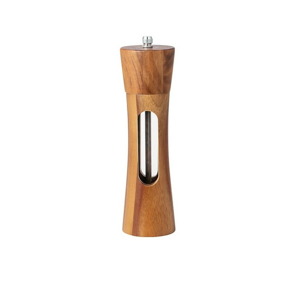 TopLLC Kitchen Accessories,Home And Kitchen,Kitchen Tools, Wooden Pepper Grinder Manual Ceramic Core Acrylic Pepper Powder Sea Multi Purpose Grinder Household Multi Purpose Kitchen Tool Pepper mill