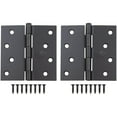 thumbnail image 3 of Stone Harbor Hardware 4" Door Hinges, Square Corner, Matte Black, 2-Pack, 3 of 4