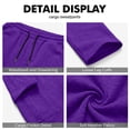 thumbnail image 7 of VV AVEORS Cargo Sweatpants For Women Baggy Drawstring Waist Hiking Pants Lightweight Y2k Athletic Joggers With Pockets Purple S, 7 of 7
