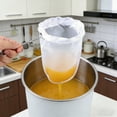 thumbnail image 5 of Vacemry Strainer Bag, Removable Fine Mesh Filter Bag With Steel Ring And Handle For Kitchen Cooking Brewing, Reusable For Tea Coffee Milk Soy Milk, Home Use Strainer, 5 of 5
