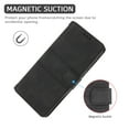thumbnail image 4 of TECH CIRCLE Case for Samsung Galaxy A13 5G,Magnetic Leather Card Pocket Wallet Shockproof Case Rubber Kickstand Crossbody Strap Hybrid Rubber Cover,Black, 4 of 5