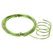 Aluminum Wire 9.5 Ft 2.5mm Dia. Flexible Metal Wire Light Green for DIY Arts Craft