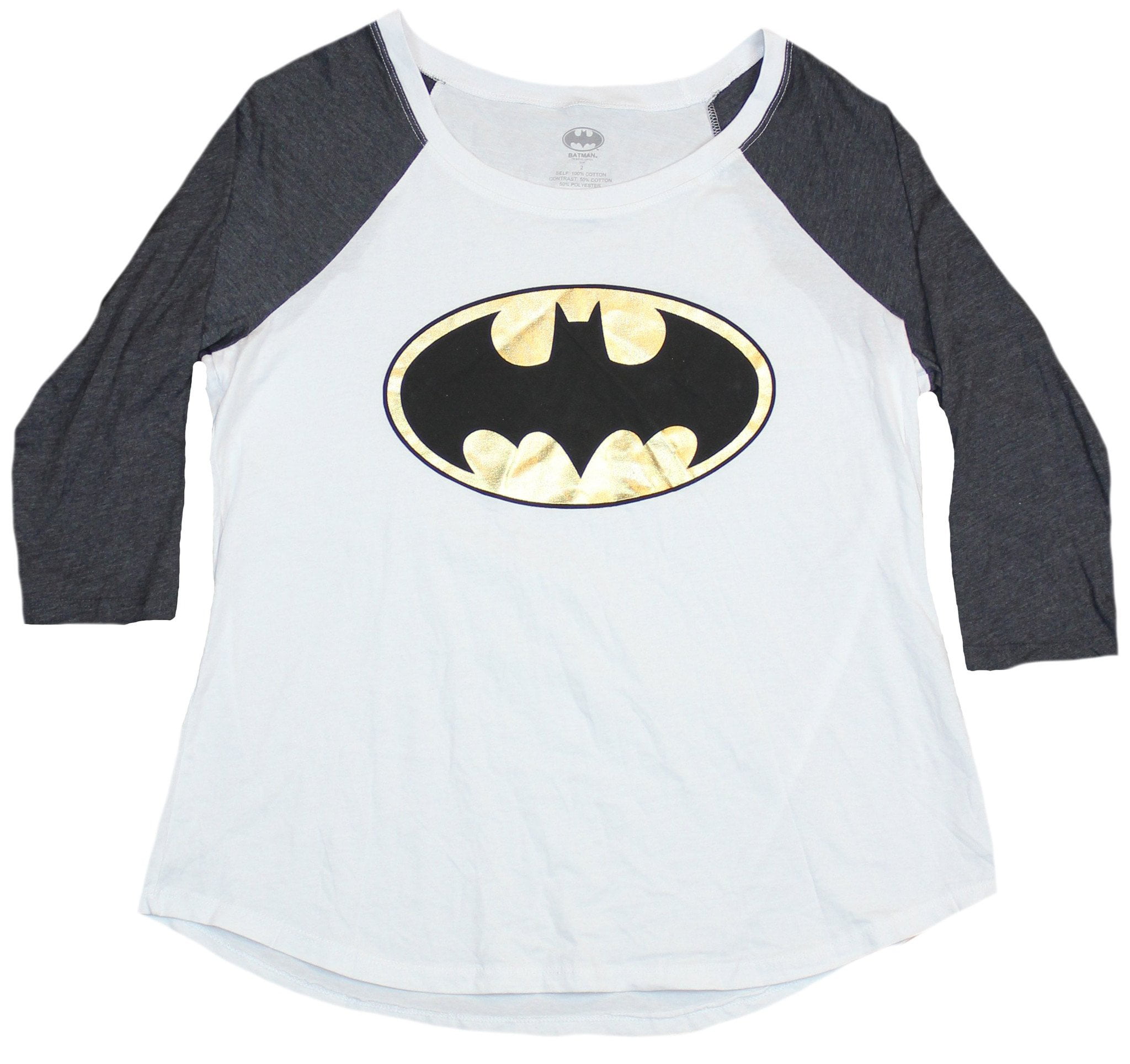 DC Comics Damen Official Batman Logo Womens T-Shirt 
