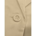 thumbnail image 4 of Innerwin Blazers Solid Color Women Cardigan Jacket Work Shawl Neck Slim Fit Business Jackets Apricot S, 4 of 6