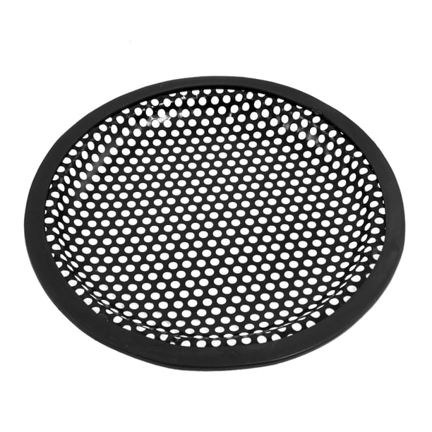 15cm Metal Negro Rejilla Tapa Cubierta de Altavoz Protector de Coche