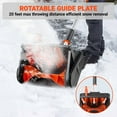 thumbnail image 3 of VOLTASK 24V 13-inch Cordless Snow Shovel Electric Snow Blower with Directional Plate, Battery & Quick Charger Included for Driveway & Sidewalks Black, 3 of 8