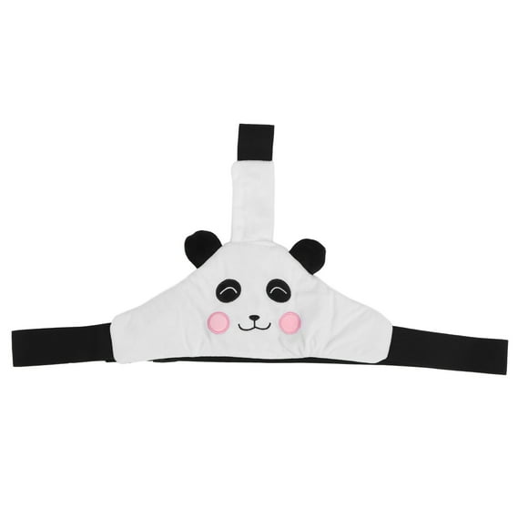 Soporte para la cabeza del asiento del coche, alivio del cuello, patrón de panda, diadema para dormir para niños pequeños y bebés, correa de panda