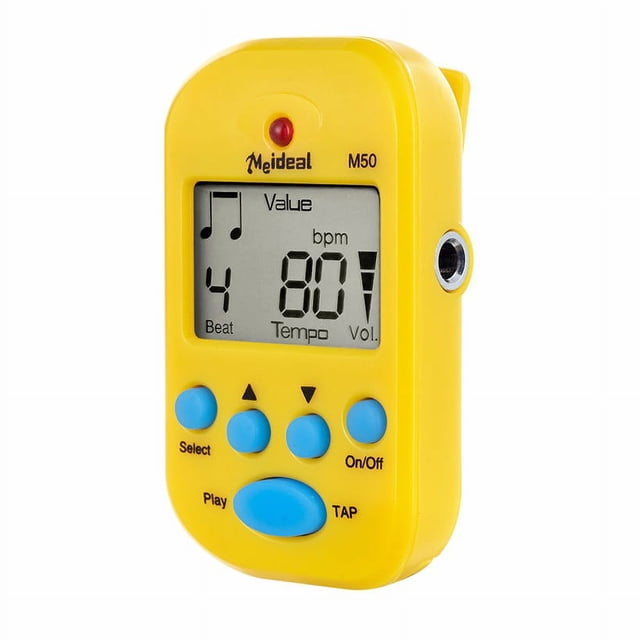 TIMIFIS Electric Instrument Metronome Digital LCD On Beat Tempo Guitar Music Timer YE Gift