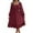 Wine, variant on hotojiny Wedding Guest Dresses for Women Casual Long Sleeve Beach Smocked Dresses Vintage Square Neck Ruffle Hem Flowy Sundress