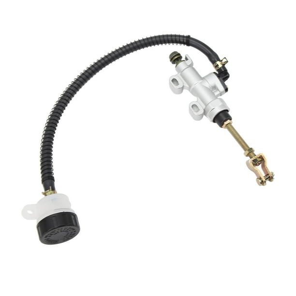Bomba de freno trasero para motocicleta, cilindro maestro de freno trasero universal con depósito para ATV, quad, moto de cross
