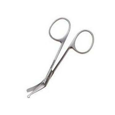 Coloplast Ostomy Scissor Curved Blades Scissors, 4", Silver