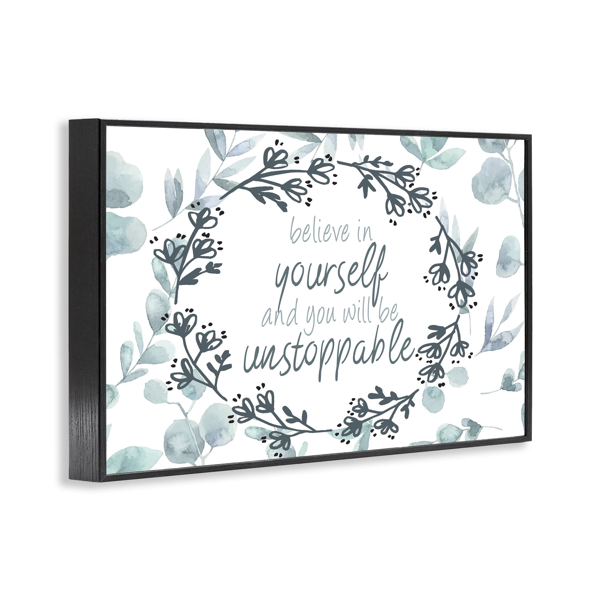 Stupell Industries You Will Be Unstoppable Black Framed Giclee Art, design by Kim Allen