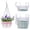 10in, variant on Holloyiver Hanging Basket Water Catcher, Hanging Basket Drip Pan with Hooks, Plastic Clear Hanging Basket Tray for Watering, Plastic Plant Saucer for Indoor Outdoor Hanging Plants Baskets(5pcs, 10in)
