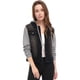 thumbnail image 1 of Día de San Patricio Chaqueta Vaquera Con Capucha Y Cordones En Capas Para Mujer Con Bolsillos Negro XS, 1 of 5