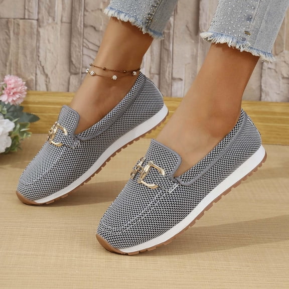 NexTorq Women's Casual Loafers Comfortable Slip On Shoes Orthopedic Sneakers for Women Arch Support Footwear Business Non-Slip Walking Boat Shoes Fashion Sneakers Retro Lightweight Loafers