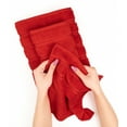 thumbnail image 4 of American Soft Linen Luxury 4 Piece Bath Towel Set, 100% Cotton Turkish Bath Towels for Bathroom, Red, 4 of 9