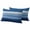 White Dark, variant on Teal Turquoise Aqua Ombre Outdoor Pillow Covers 16x16 Set of 2,Waterproof Patio Throw Pillowcase Protectors,Contemporary Abstract Lines Decorative Pillow Shams Cushion Covers for Seat Bed Couch Sofa