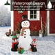thumbnail image 5 of Pingüinos hinchables navideños con forma de muñeco de nieve, 180 cm, con luces, 5 of 7