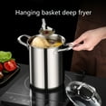 Small Deep Fryer Pots with Strainers Basket for Chicken