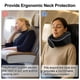 thumbnail image 2 of Almohada de cuello Unique Bargains para viajes en avión, soporte ergonómico de espuma viscoelástica con máscara para los ojos y tapones para los oídos, 2 of 7