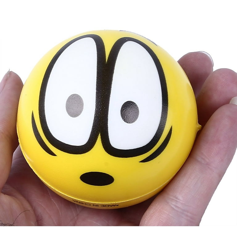 Neon Colored Smile Funny Face Stress Ball Happy Smiley Face
