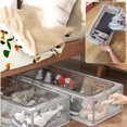 thumbnail image 6 of Clear PVC Shoe Storage Box with Steel Frame Stackable Underbed Organizer for Closets, Transparent Foldable Design Saves Space & Protects Footwear Collection NAJKZA | A, 6 of 8