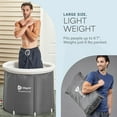 thumbnail image 5 of Lifepro Portable Ice Bath Tub for Cold Plunge Therapy – Collapsible Recovery Tub for Athletes, Muscle Relief, Home & Travel Use - Gray, 5 of 8