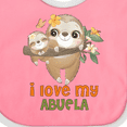 thumbnail image 4 of Inktastic Cute Sloth I Love My Abuela Boys or Girls Baby Bib, 4 of 4