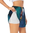 thumbnail image 3 of Lsque Scooby-Doo Printed Women's Running Shorts with Liner Pockets,Elastic Quick Dry Workout Athletic Gym Yoga Shorts,Womens High Waist Shorts-Small, 3 of 9
