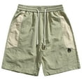 thumbnail image 1 of pstuiky Pantalones cortos cargo para hombre, Pantalones cortos deportivos casuales de color sólido con cintura elástica para hombre Pantalones cortos de golf, 1 of 7