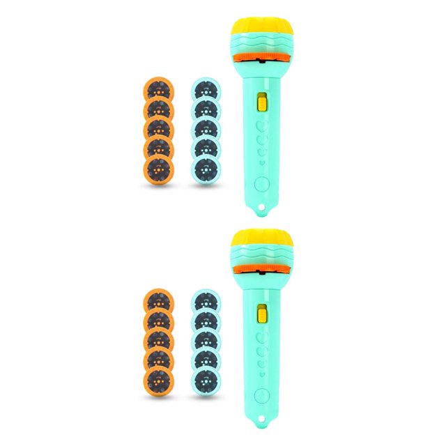 Injueey 1 Juego de linterna para niños, juguetes de aprendizaje, accesorio de proyección, juguetes cognitivos, proyector de antorcha para No.1 2piezas