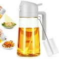 thumbnail image 2 of Oil Spray Bottle, 2 in 1 Oil Spray and Oil Container, 470ml/ 16oz Olive Oil Spray Bottle,Cooking Oil Spray Glass for Used for Air Fryer, Baking, Grilling(GREY), 2 of 5