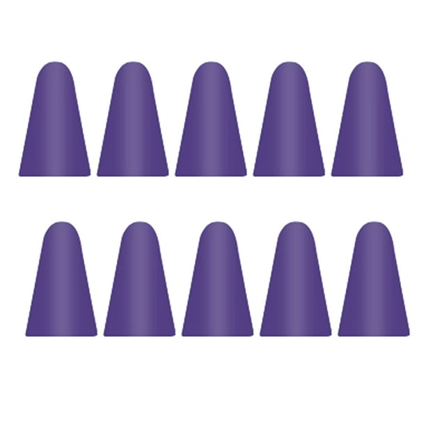Sidaley 10 piezas de tapas de plumín profesional de silicona para pantalla táctil, funda para punta de bolígrafo, alta sensibilidad, gran Electrónica Morado oscuro