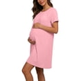 thumbnail image 6 of Iyufng Maternity Dresses Round Neck Short Sleeve Nursing Dress, 6 of 8
